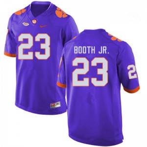 Men Andrew Booth Jr. Purple Clemson University College Football #23 Jersey 522626-952