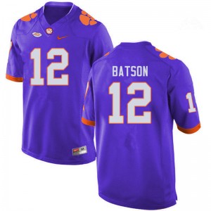 Men Ben Batson Purple Clemson National Championship College Football #12 Jersey 739263-954