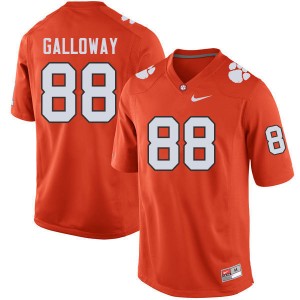 Men Braden Galloway Orange CFP Champs College Football #88 Jersey 338718-451