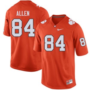 Men Davis Allen Orange Clemson University College Football #84 Jersey 328554-872