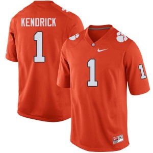 Men Derion Kendrick Orange Clemson National Championship College Football #1 Jersey 671804-352