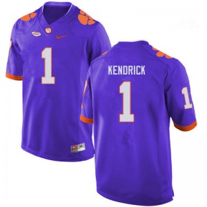 Men Derion Kendrick Purple Clemson Tigers College Football #1 Jersey 927326-790