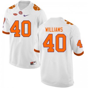 Men Greg Williams White CFP Champs College Football #40 Jersey 793930-729