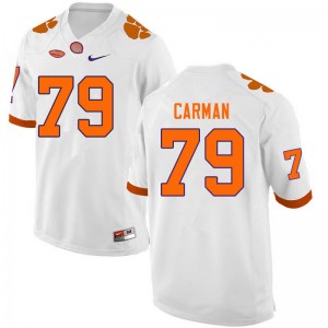 Men Jackson Carman White CFP Champs College Football #79 Jersey 444059-900