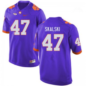 Men James Skalski Purple CFP Champs College Football #47 Jersey 144942-632