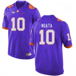 Men Joseph Ngata Purple Clemson Tigers College Football #10 Jersey 731494-593
