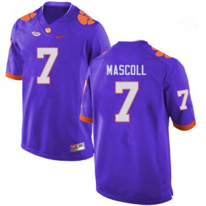 Men Justin Mascoll Purple CFP Champs College Football #7 Jersey 677680-844