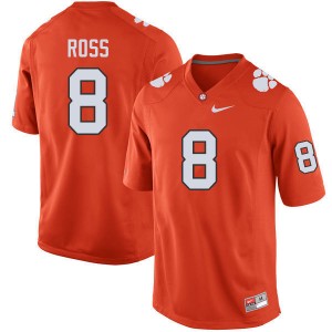 Men Justyn Ross Orange Clemson College Football #8 Jersey 186540-896