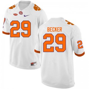 Men Michael Becker White CFP Champs College Football #29 Jersey 509139-426