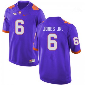 Men Mike Jones Jr. Purple Clemson Tigers College Football #6 Jersey 815699-602