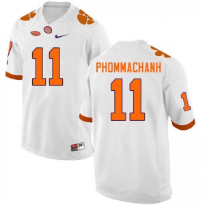 Men Taisun Phommachanh White Clemson University College Football #11 Jersey 940883-463