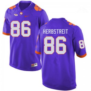 Men Tye Herbstreit Purple CFP Champs College Football #86 Jersey 338537-535