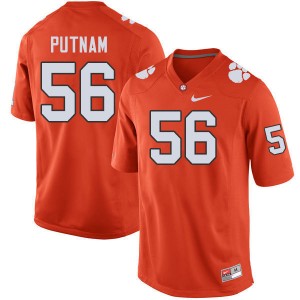 Men Will Putnam Orange Clemson National Championship College Football #56 Jersey 465600-457