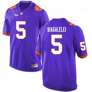 Men D.J. Uiagalelei Purple Clemson College Football #5 Jersey 345212-610