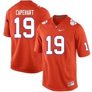 Men DeMonte Capehart Orange Clemson National Championship College Football #19 Jersey 277456-774