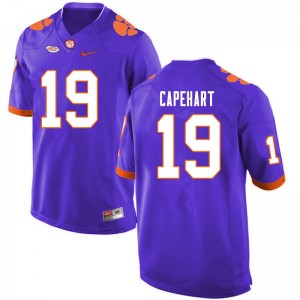 Men DeMonte Capehart Purple Clemson University College Football #19 Jersey 302033-793
