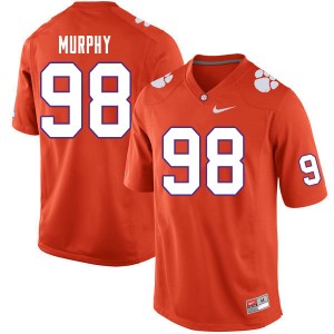 Men Myles Murphy Orange Clemson University College Football #98 Jersey 388569-744