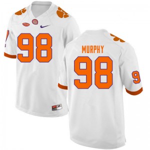 Men Myles Murphy White Clemson College Football #98 Jersey 305478-819