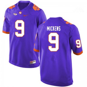 Men R.J. Mickens Purple Clemson Tigers College Football #9 Jersey 443383-209