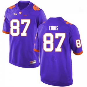 Men Sage Ennis Purple CFP Champs College Football #87 Jersey 475080-891