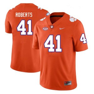 Men Andrew Roberts Orange Clemson National Championship College Football #41 Jersey 955418-897