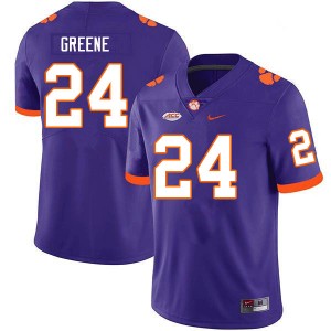 Men Hamp Greene Purple CFP Champs College Football #24 Jersey 304749-362