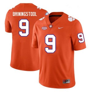 Men Jake Briningstool Orange Clemson University College Football #9 Jersey 223290-132