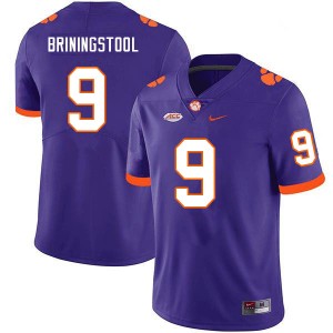 Men Jake Briningstool Purple Clemson National Championship College Football #9 Jersey 909645-336