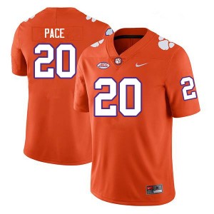 Men Kobe Pace Orange Clemson National Championship College Football #20 Jersey 858661-771