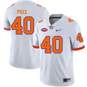 Men Luke Price White CFP Champs College Football #40 Jersey 967995-197