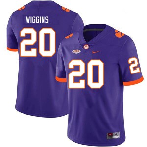 Men Nate Wiggins Purple CFP Champs College Football #20 Jersey 370820-746