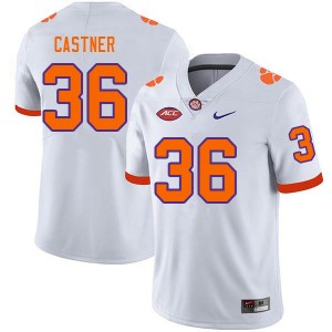 Men Quinn Castner White Clemson College Football #36 Jersey 828955-391