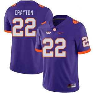 Men Dee Crayton Purple CFP Champs College Football #22 Jersey 197790-946
