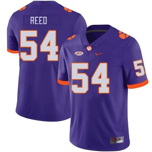 Men Ian Reed Purple Clemson Tigers College Football #54 Jersey 931781-940