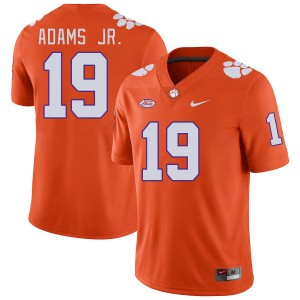 Men Keith Adams Jr. Orange Clemson National Championship College Football #19 Jersey 479824-137