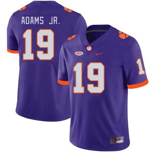 Men Keith Adams Jr. Purple Clemson College Football #19 Jersey 208886-808