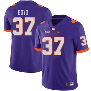 Men Liam Boyd Purple CFP Champs College Football #37 Jersey 720953-737