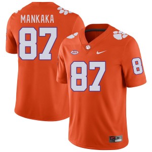 Men Michael Mankaka Orange Clemson Tigers College Football #87 Jersey 766122-193