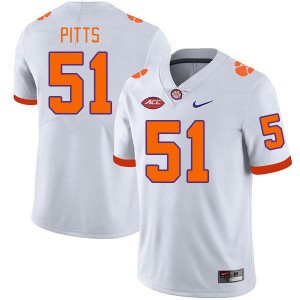 Men Peyton Pitts White CFP Champs College Football #51 Jersey 774363-335