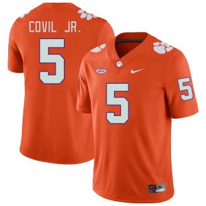 Men Sherrod Covil Jr. Orange Clemson College Football #5 Jersey 665451-376