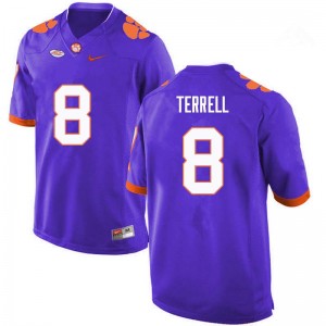 Men A.J. Terrell Purple CFP Champs College Football #8 Jersey 316137-679