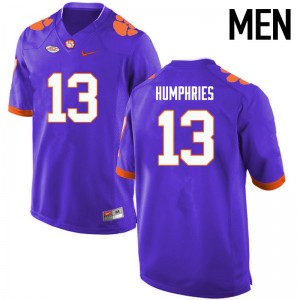 Men Adam Humphries Purple Clemson University College Football #13 Jersey 546529-522