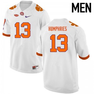 Men Adam Humphries White Clemson National Championship College Football #13 Jersey 518494-572