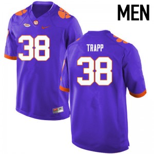 Men Amir Trapp Purple Clemson College Football #38 Jersey 417383-874