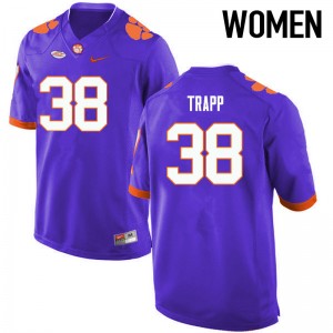 Women Amir Trapp Purple Clemson University College Football #38 Jersey 863702-955