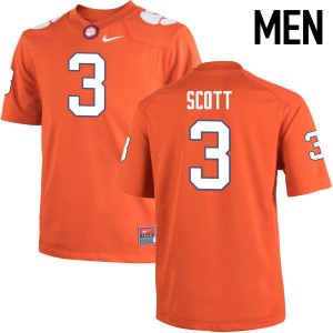 Men Artavis Scott Orange Clemson College Football #3 Jersey 105506-311