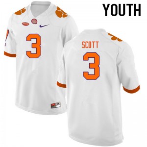 Youth Artavis Scott White CFP Champs College Football #3 Jersey 134902-248