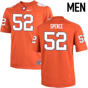 Men Austin Spence Orange Clemson College Football #52 Jersey 194859-296