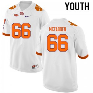 Youth Banks McFadden White Clemson University College Football #66 Jersey 263467-176