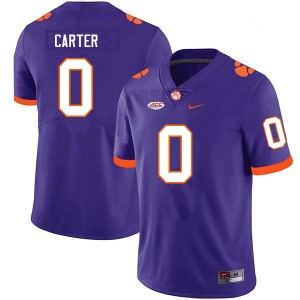 Men Barrett Carter Purple CFP Champs College Football #0 Jersey 222145-693